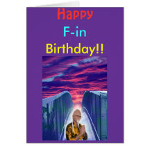 ¡Cumpleaños feliz de la aleta! Felicitación