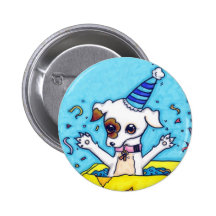 Cumpleaños Jack Russell en una actual caja Pins