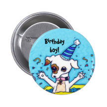 Cumpleaños Jack Russell en una actual caja Pins