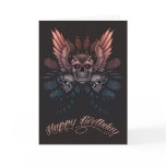 Cumpleaños mecánico del cráneo tarjetas
