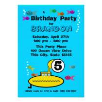 Cumpleaños submarino tonto invitaciones