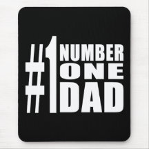 Cumpleaños y navidad del papá #1: Papá del número  Alfombrillas De Ratones