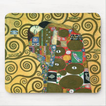 Cumplimiento (el abrazo) por Gustavo Klimt Tapetes De Ratón
