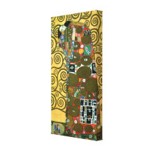 Cumplimiento (el abrazo) por Gustavo Klimt Lona Envuelta Para Galerias