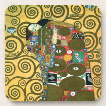 Cumplimiento (el abrazo) por Gustavo Klimt Posavasos
