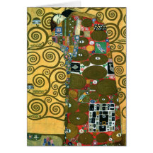 Cumplimiento (el abrazo) por Gustavo Klimt Tarjetas