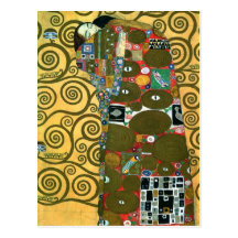 Cumplimiento (el abrazo) por Gustavo Klimt Postales
