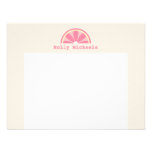 Cuña de limón rosada Notecard plano personalizado Invitacion Personalizada
