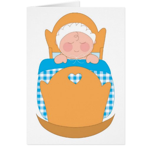 Cuna del bebé felicitacion 