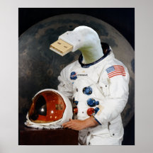 Cunningulen el poster del astronauta