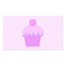 Cupcake. rosado plantilla de tarjeta de negocio