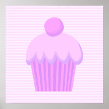 Cupcake. rosado poster