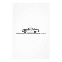 Cupé 1955 de Chevy Papeleria De Diseño