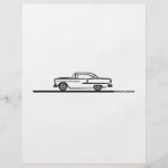 Cupé 1955 de Chevy Tarjetas Informativas