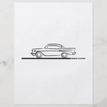 Cupé superior duro 1957 de Chevy Flyer Personalizado