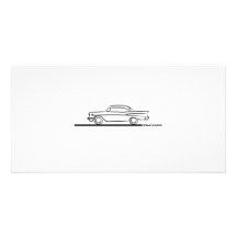 Cupé superior duro 1957 de Chevy Tarjeta Fotográfica