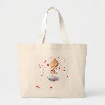 Cupid de la tarjeta del día de San Valentín Bolsa De Mano