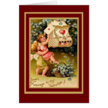 Cupid de la tarjeta del día de San Valentín de la  tarjetas