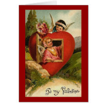 Cupid de la tarjeta del día de San Valentín del vi