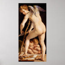 Cupid que talla un arco, 1533/34 posters