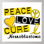 Curación Neuroblastoma del amor de la paz Posters