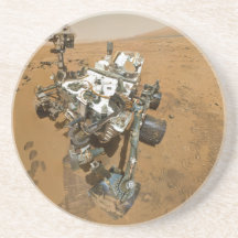 Curiosidad de Marte Rover en Rocknest Posavasos Diseño