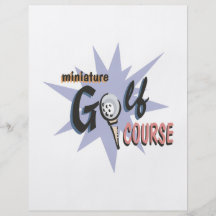 Curso de minigolf tarjeton