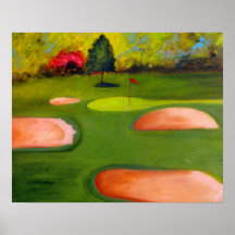 Curso-Poster del golf