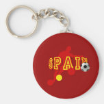 Curva española de los jugadores de fútbol que junt llavero personalizado