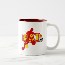 Curva española de los jugadores de fútbol que junt tazas