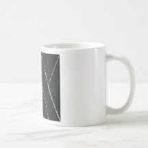 Curvas angulares negras en forma de "U" (minimalis Tazas De Café