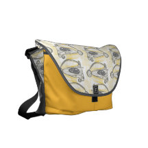 Curvas del camino, grises bolsas de mensajeria