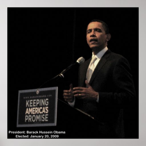 Custodia de presidente Obama de la promesa de Amér Impresiones
