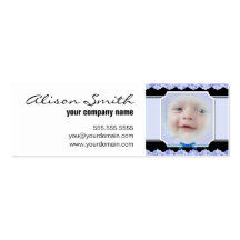 Custom baby boy face plantilla de tarjeta de negocio