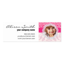 Custom baby girl face tarjeta de visita