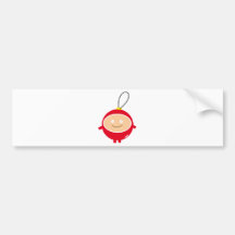 Cute Christmas Ball Auto Aufkleber