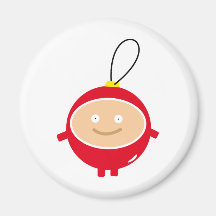 Cute Christmas Ball Magnete