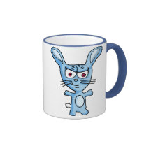 Cutesy la taza malvada del conejito
