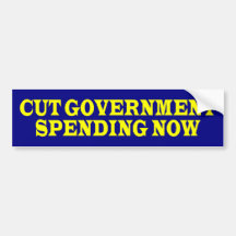 cutGovtSpendingNow Pegatina De Parachoque
