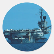 CV-66 "USS América" que desarma en 1996, severo Pegatina