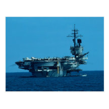 CV-66 "USS América" que desarma en 1996, severo Tarjeta Postal