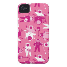 CWS Astro Roca-Rosado Case-Mate iPhone 4 Cárcasas