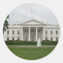 D.C. casa blanca Pegatina Redonda
