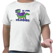 D está para la camiseta del niño del dragón