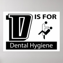D está para la higiene dental impresiones