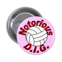 D.I.G. notorio (rosa) Pin