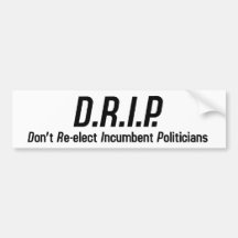 D.R.I.P ETIQUETA DE PARACHOQUE