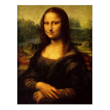 Da Vinci - postal de Mona Lisa
