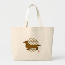 Dachshund del amor bolsa de mano