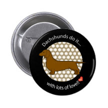Dachshund del amor pin